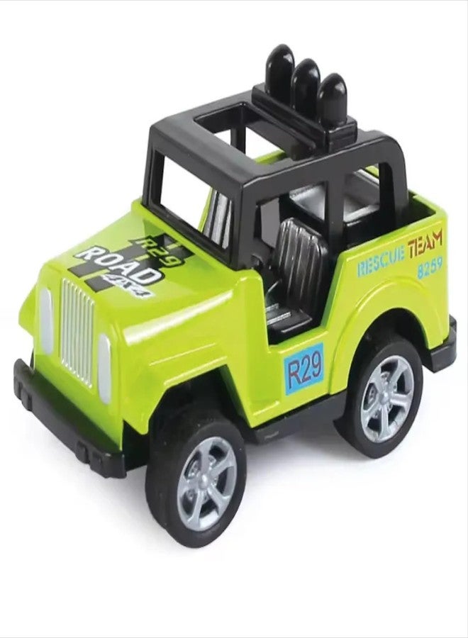 LitTOLS - 4Pcs Pullback Metal Diecast Realistic City Help Rescue Jeep Toys Set for Kids - Image 4